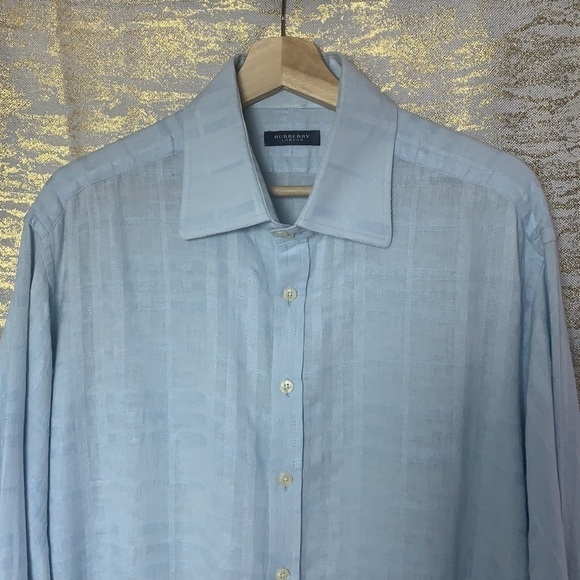 Baby Blue long sleeve men’s shirts size 44 - Picture 3 of 13